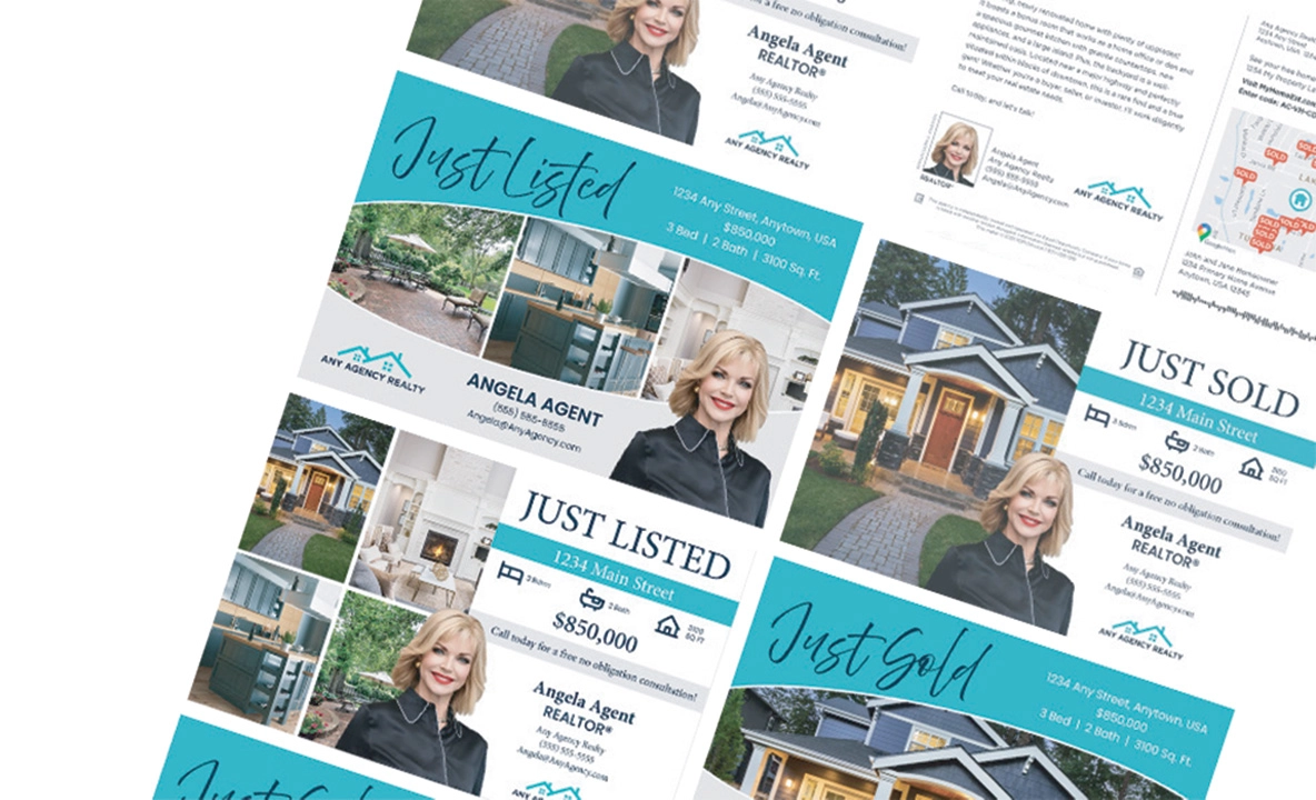 Just Listed / Just Sold Postcards Hero Background Right